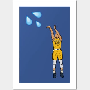Steph Curry Splash - NBA Golden State Warriors Posters and Art